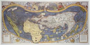 Universalis Cosmographia Secundum Ptholomei Traditionem... [1507]-Martin Waldseemuller-Mounted Giclee Print