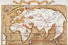 Waldseemuller: World Map-Martin Waldseemuller-Mounted Giclee Print