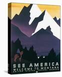 See America, Welcome to Montana-Martin Weitzman-Mounted Art Print