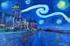 Chicago Skyline at Night-Martina Bleichner-Art Print