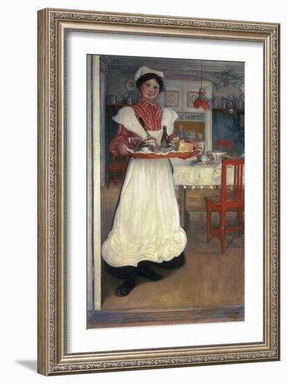 Martina Brings Breakfast-Carl Larsson-Framed Giclee Print