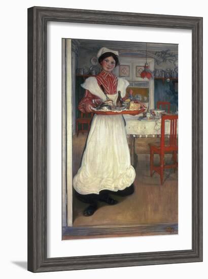 Martina Brings Breakfast-Carl Larsson-Framed Giclee Print