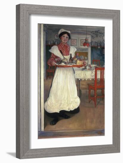 Martina Brings Breakfast-Carl Larsson-Framed Giclee Print