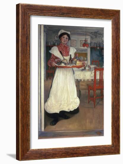 Martina Brings Breakfast-Carl Larsson-Framed Giclee Print