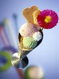 Strawberry, Pistachio & Chocolate Ice Cream, Cream & Wafers-Martina Urban-Framed Photographic Print