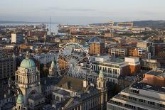 Belfast City Centre, Northern Ireland, Looking Towards the Docks and Estuary-Martine Hamilton Knight-Stretched Canvas