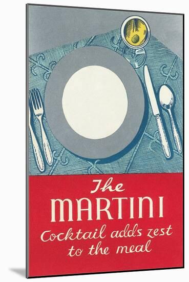 Martini Adds Zest-null-Mounted Art Print