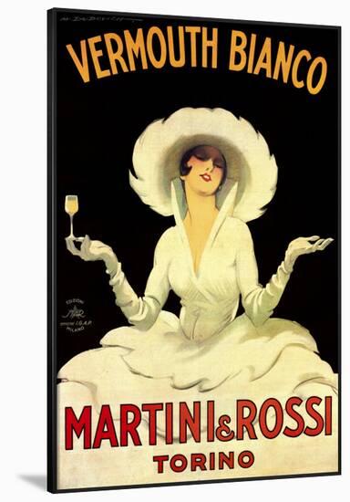 Martini and Rossi, Vermouth Bianco-Marcello Dudovich-Framed Art Print