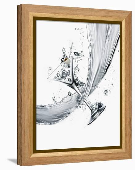Martini and Stream of Water-David Jay Zimmerman-Framed Premier Image Canvas