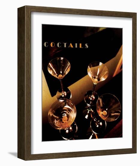 Martini Cocktails II-Richard Sutton-Framed Art Print