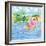 Martini Float Flamingo-Paul Brent-Framed Premium Giclee Print