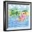 Martini Float Flamingo-Paul Brent-Framed Art Print