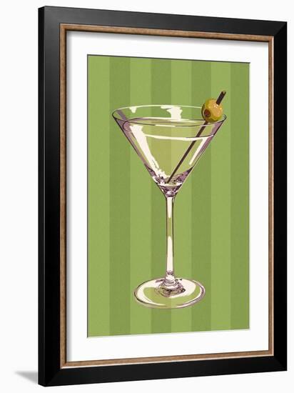 Martini Glass-Lantern Press-Framed Art Print