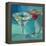 Martini in Aqua-Patti Mollica-Framed Stretched Canvas