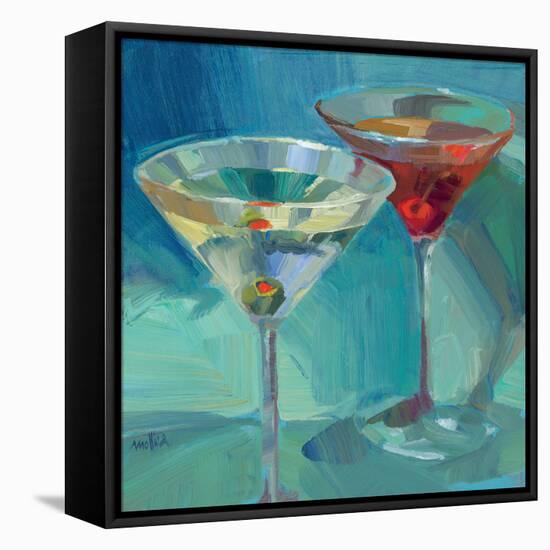 Martini in Aqua-Patti Mollica-Framed Stretched Canvas