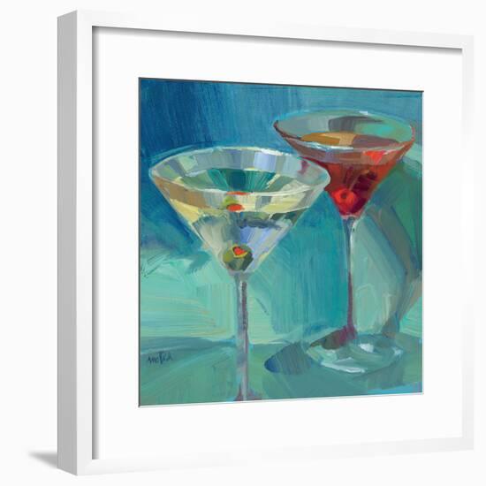 Martini in Aqua-Patti Mollica-Framed Art Print