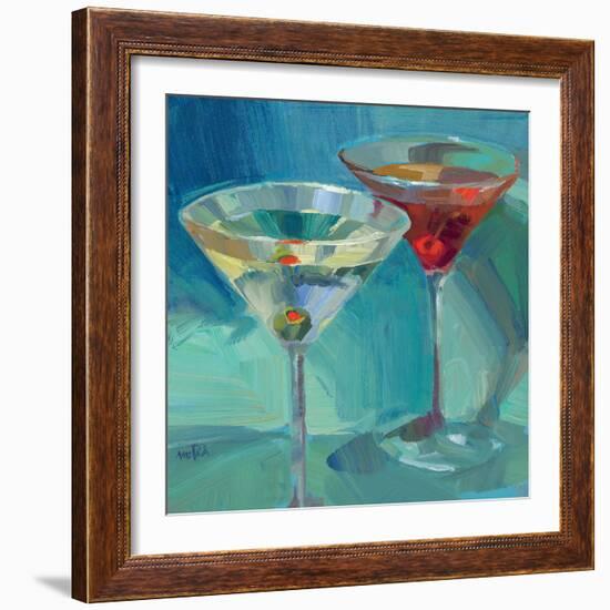 Martini in Aqua-Patti Mollica-Framed Art Print