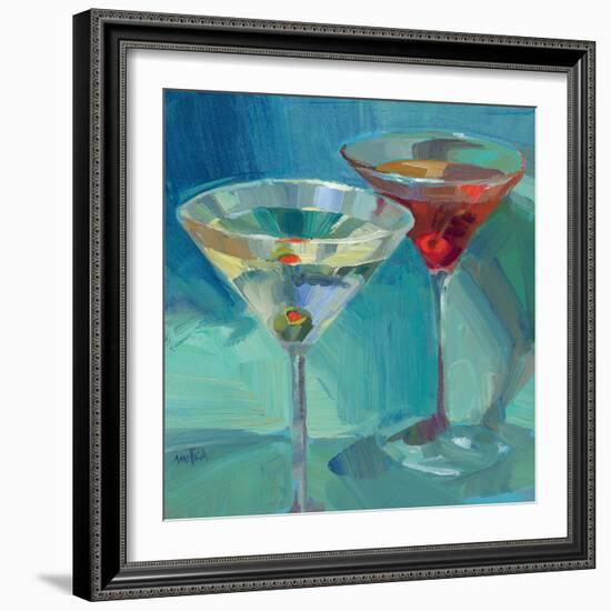 Martini in Aqua-Patti Mollica-Framed Art Print