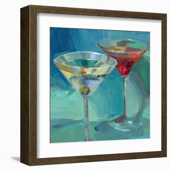 Martini in Aqua-Patti Mollica-Framed Art Print