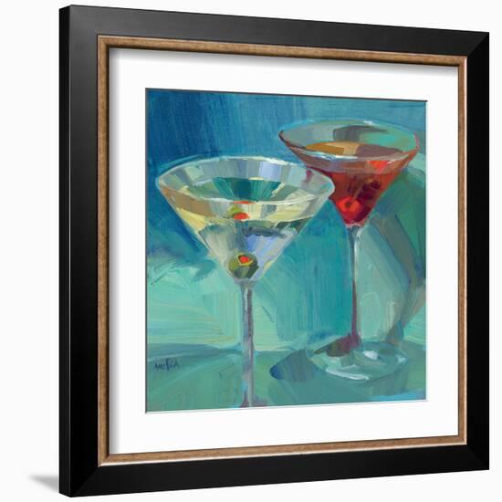 Martini in Aqua-Patti Mollica-Framed Art Print