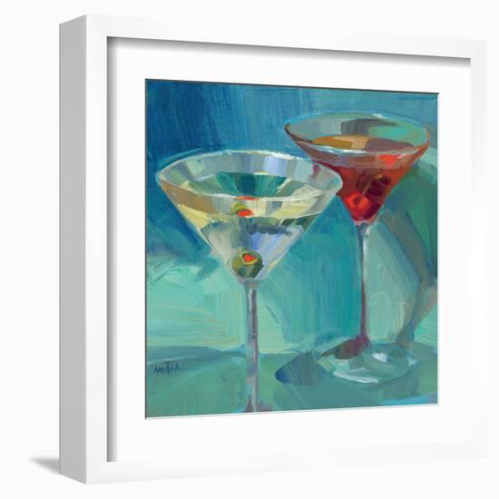 Martini in Aqua-Patti Mollica-Framed Art Print