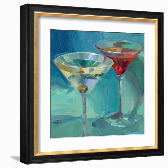 Martini in Aqua-Patti Mollica-Framed Art Print