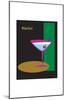 Martini in Black-ATOM-Mounted Giclee Print