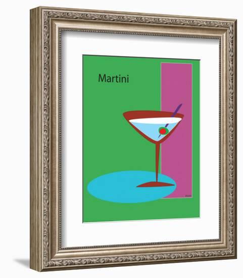 Martini in Green-ATOM-Framed Giclee Print