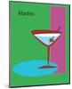 Martini in Green-ATOM-Mounted Giclee Print