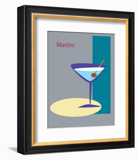 Martini in Grey-ATOM-Framed Giclee Print