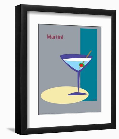 Martini in Grey-ATOM-Framed Giclee Print