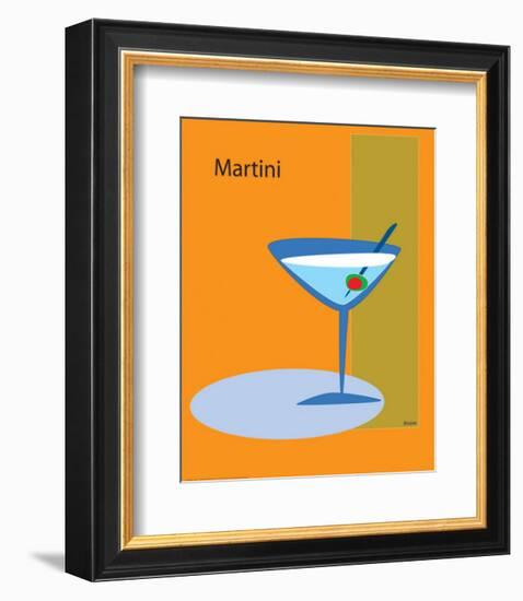 Martini in Orange-ATOM-Framed Giclee Print