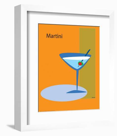 Martini in Orange-ATOM-Framed Giclee Print