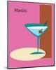 Martini in Pink-ATOM-Mounted Giclee Print