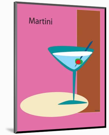 Martini in Pink-ATOM-Mounted Giclee Print