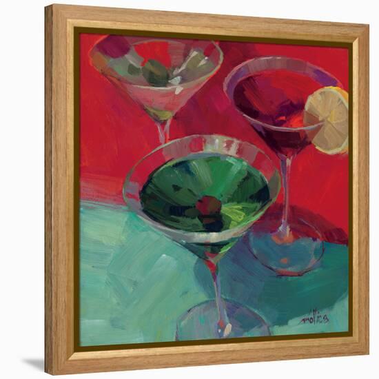 Martini in Red-Patti Mollica-Framed Stretched Canvas