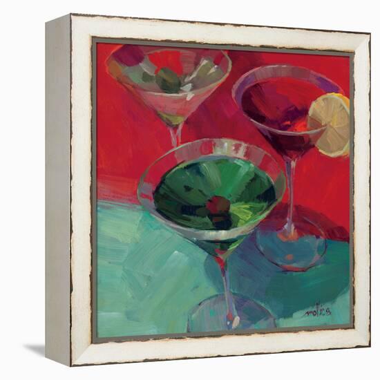 Martini in Red-Patti Mollica-Framed Stretched Canvas