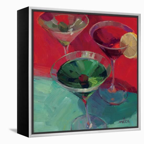 Martini in Red-Patti Mollica-Framed Stretched Canvas