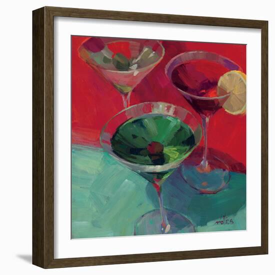 Martini in Red-Patti Mollica-Framed Art Print