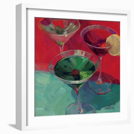 Martini in Red-Patti Mollica-Framed Art Print