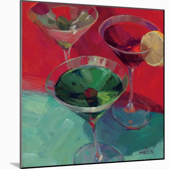 Martini in Red-Patti Mollica-Mounted Art Print