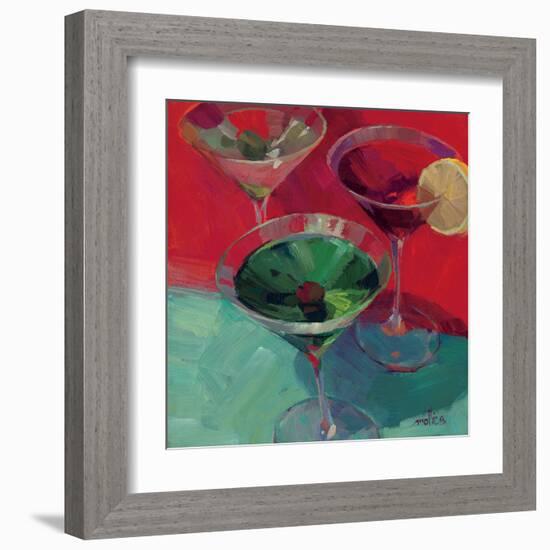 Martini in Red-Patti Mollica-Framed Art Print