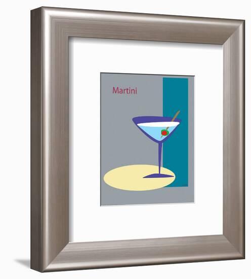Martini in Silver-null-Framed Giclee Print