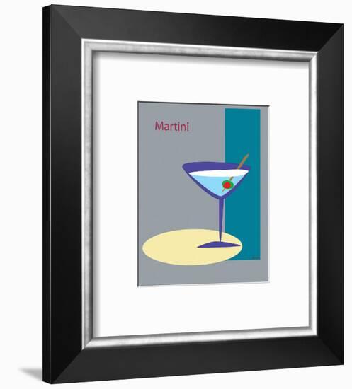 Martini in Silver-null-Framed Giclee Print