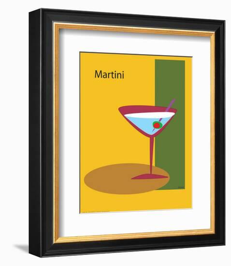 Martini in Yellow-ATOM-Framed Giclee Print