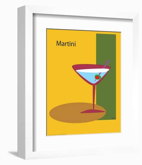 Martini in Yellow-ATOM-Framed Giclee Print