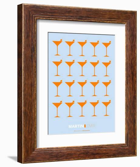 Martini Lover Orange-NaxArt-Framed Art Print