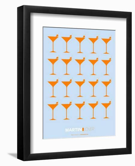 Martini Lover Orange-NaxArt-Framed Art Print