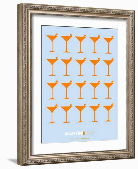 Martini Lover Orange-NaxArt-Framed Art Print