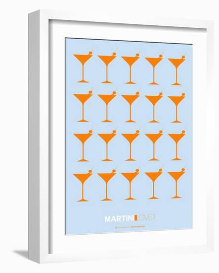 Martini Lover Orange-NaxArt-Framed Art Print